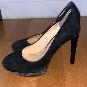 Gianni Bini Black Rhinestone Heels